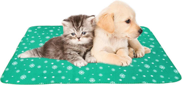 MAGICLULU 2 Stück Weihnachtliche Haustierdecke aus Stoff für Hunde und Katzen 100x70 cm Warm und Tra
