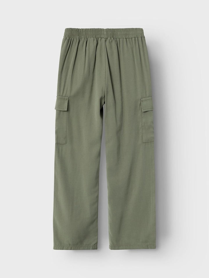 NAME IT Girl Cargohose Straight Fit 116 Deep Lichen Green, 116 Deep Lichen Green