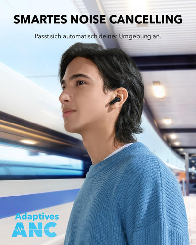 soundcore P40i by Anker, Wireless Earbuds mit Noise Cancelling, Adaptive Geräuschunterdrückung, Bass