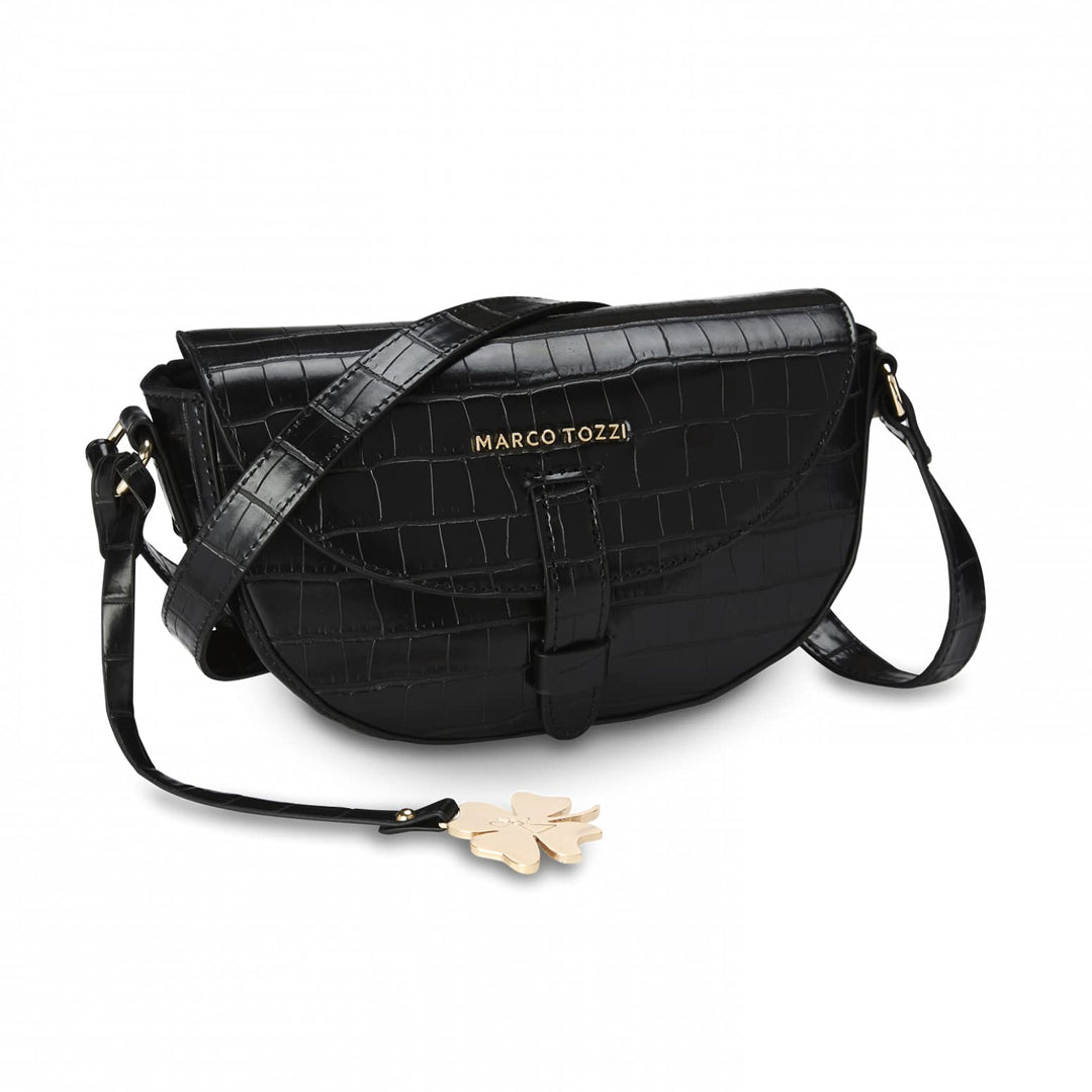 MARCO TOZZI Damen by Guido Maria Kretschmer Handtasche 2-2-81002-27 Black Croco, Black Croco