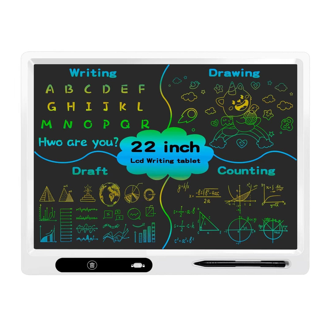 LCD-Schreibtablett, 22 Zoll Dual Colorful Screen Writing Doodle Board Elektronischer digitaler Schre