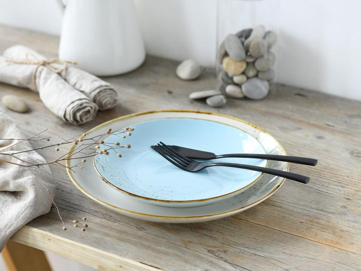 Creatable 20965, Serie Nature Collection SKANDINAVIEN, Geschirrset, Teller Set 12 teilig, Steinzeug