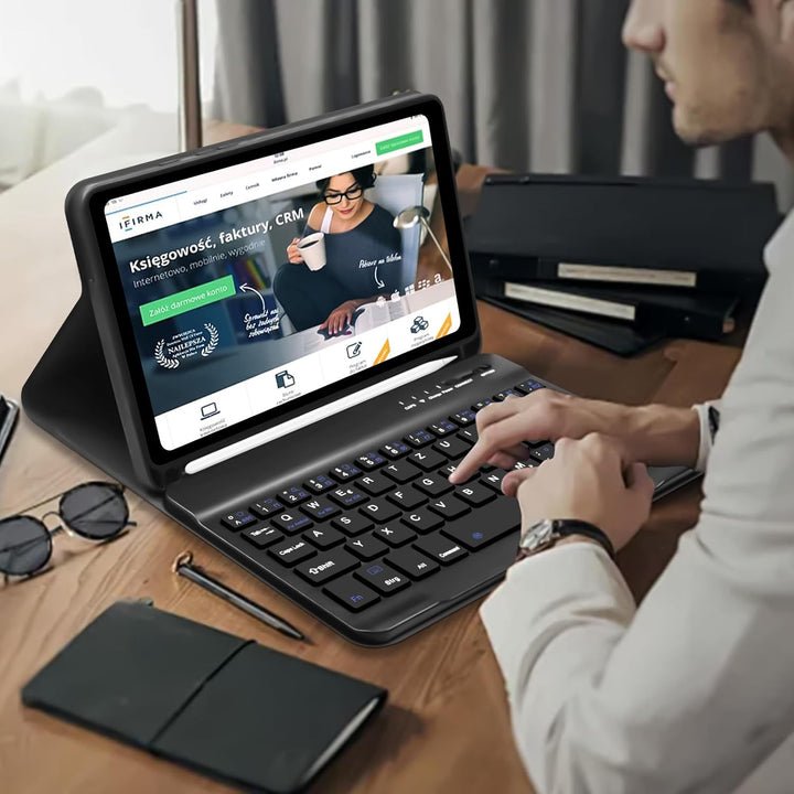 Hofsos für Samsung Tablet A9 Tastatur Hülle - Galaxy Tab A9 Hülle mit Tastatur, (Deutsches QWERTZ) T