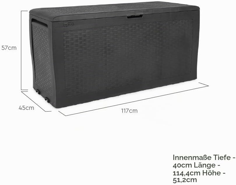 Samoa Rattan Garden Box 270L KETER