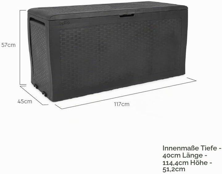 Samoa Rattan Garden Box 270L KETER