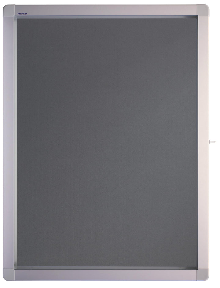 Franken SK4PTE12 Schaukasten (4 x DIN A4 Filz, Format 53 x 70.4 x 4.5 cm) grau Filztafel Grau 4x A4,