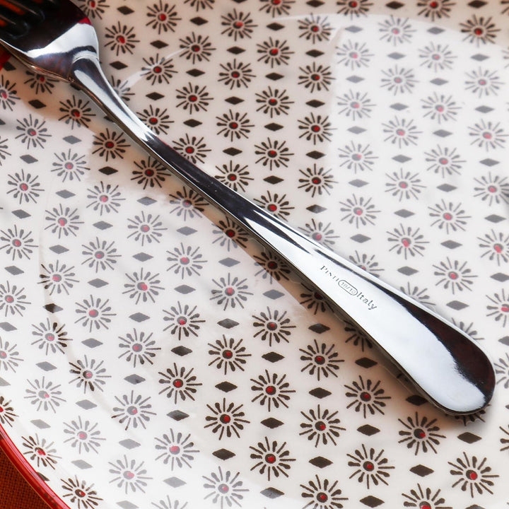 Pintinox, Set aus 24 Gabeln aus der Serie Round, aus nickelfreiem Edelstahl 24 Forchette tavola, 24