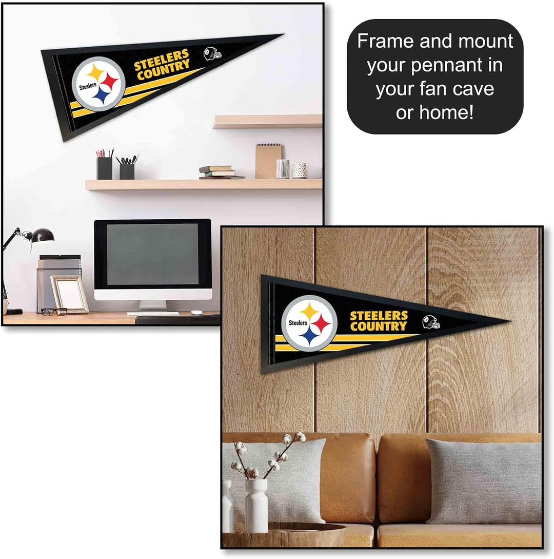 WinCraft Pittsburgh Steelers Country Pennant Banner Flag