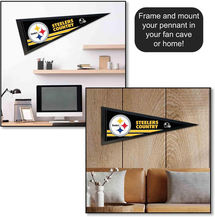 WinCraft Pittsburgh Steelers Country Pennant Banner Flag