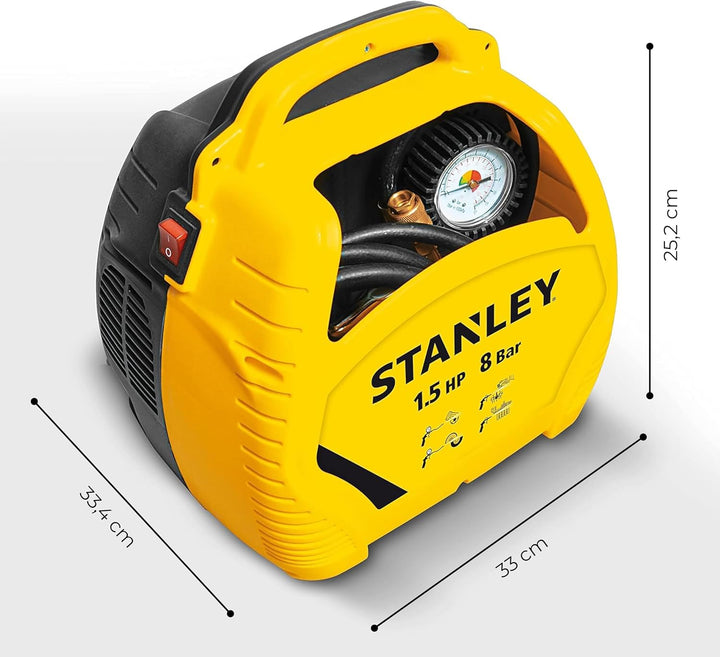 Stanley Airkit Kompressor, max 8bar, ölfrei, 180l/min, 1100 W, 230 V, Airkit