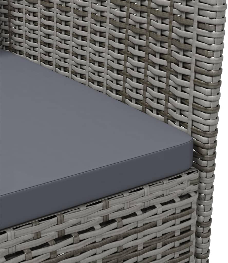 vidaXL 2X Gartenstuhl mit Kissen Gartensessel Essstuhl Stuhl Sessel Terrassenstuhl Balkonstuhl Garte