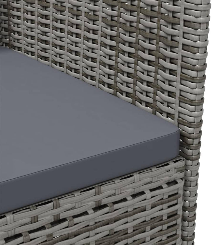 vidaXL 2X Gartenstuhl mit Kissen Gartensessel Essstuhl Stuhl Sessel Terrassenstuhl Balkonstuhl Garte