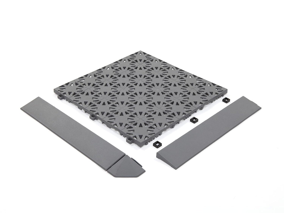 HestraPlattan Balkonfliesen Classic 02010 | Kunststofffliese Stecksystem Innen- und Aussenbereich |