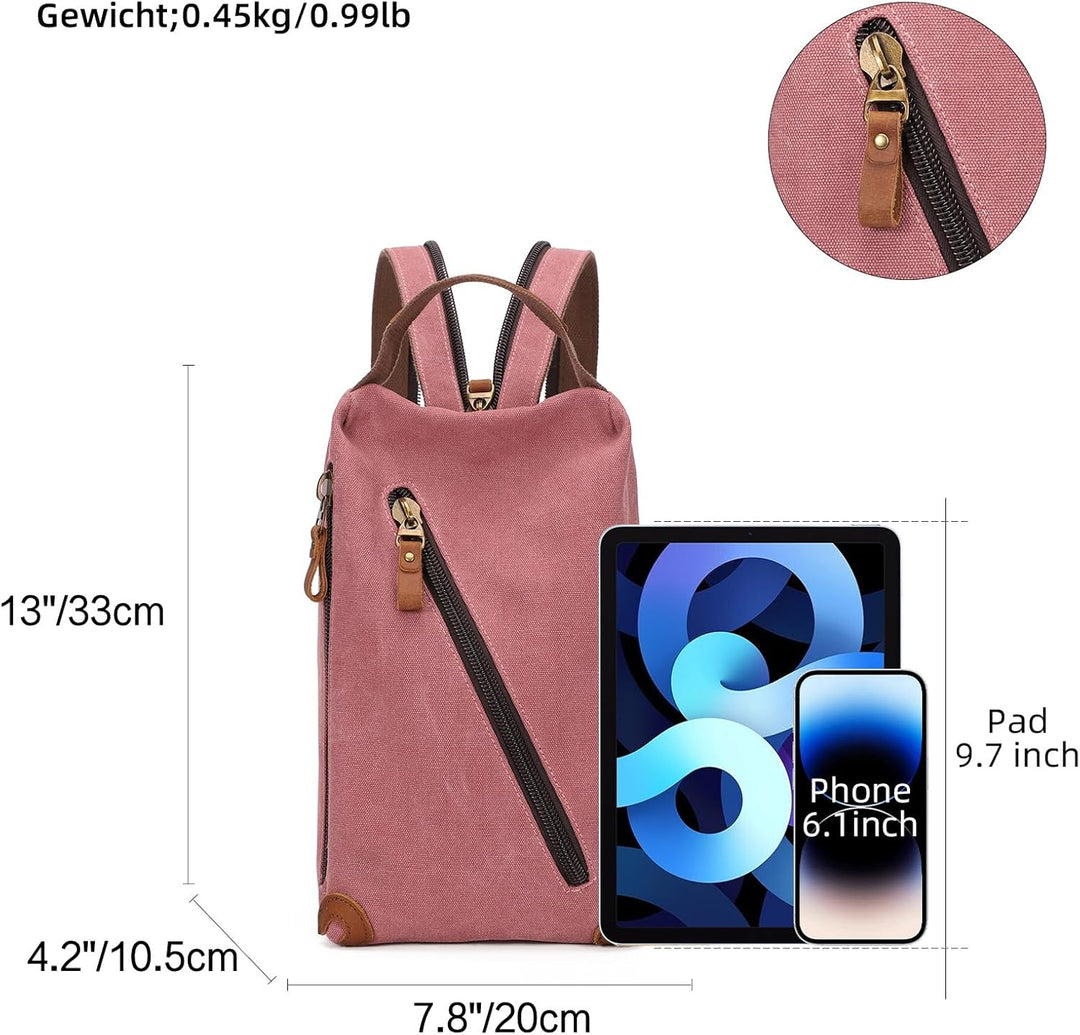 KL928 Canvas Sling Bag Herren und Damen, Schultertasche Crossbody Schulterrucksack Rucksack Shoulder