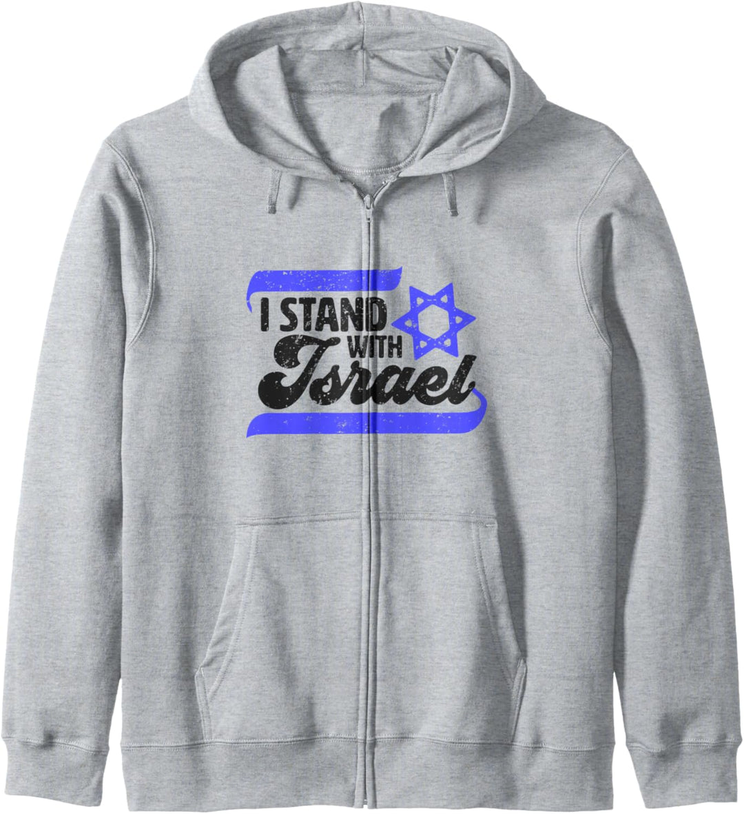 I Stand With Israel w/ Israeli Flag Kapuzenjacke