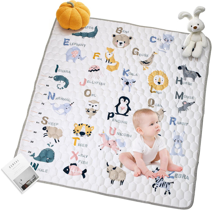 Krabbelmatte Baby, Faltbare Unterlage 180x150cm, Rutschfest &amp; Schadstofffrei, Krabbeldecke für Baby,