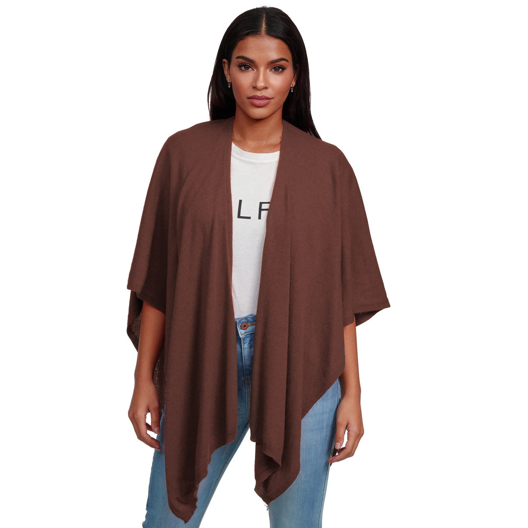 Damen Poncho,Schal Pullover, Lange Strickjacke, Strickpullover, Mantel,XXL Umhängetuch,Tunika für So