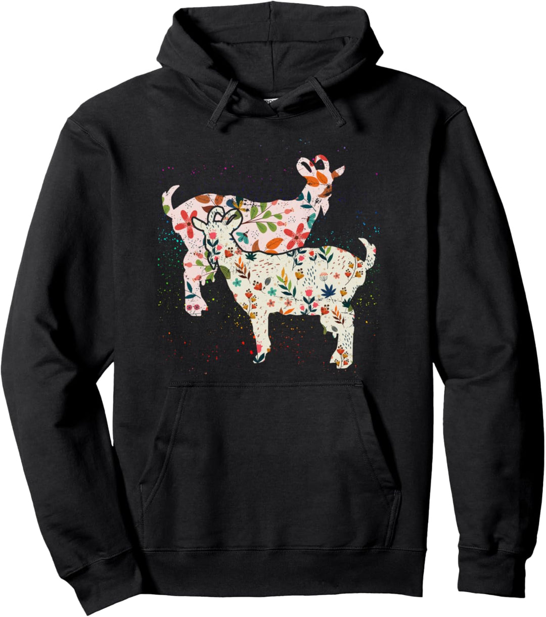 Vintage Ziege Pullover Hoodie