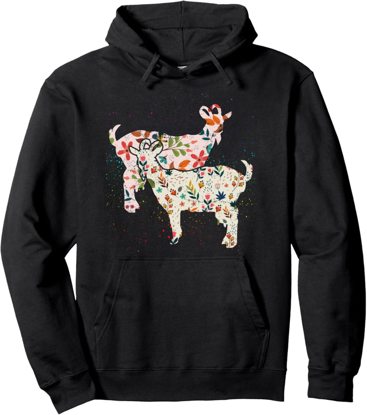 Vintage Ziege Pullover Hoodie