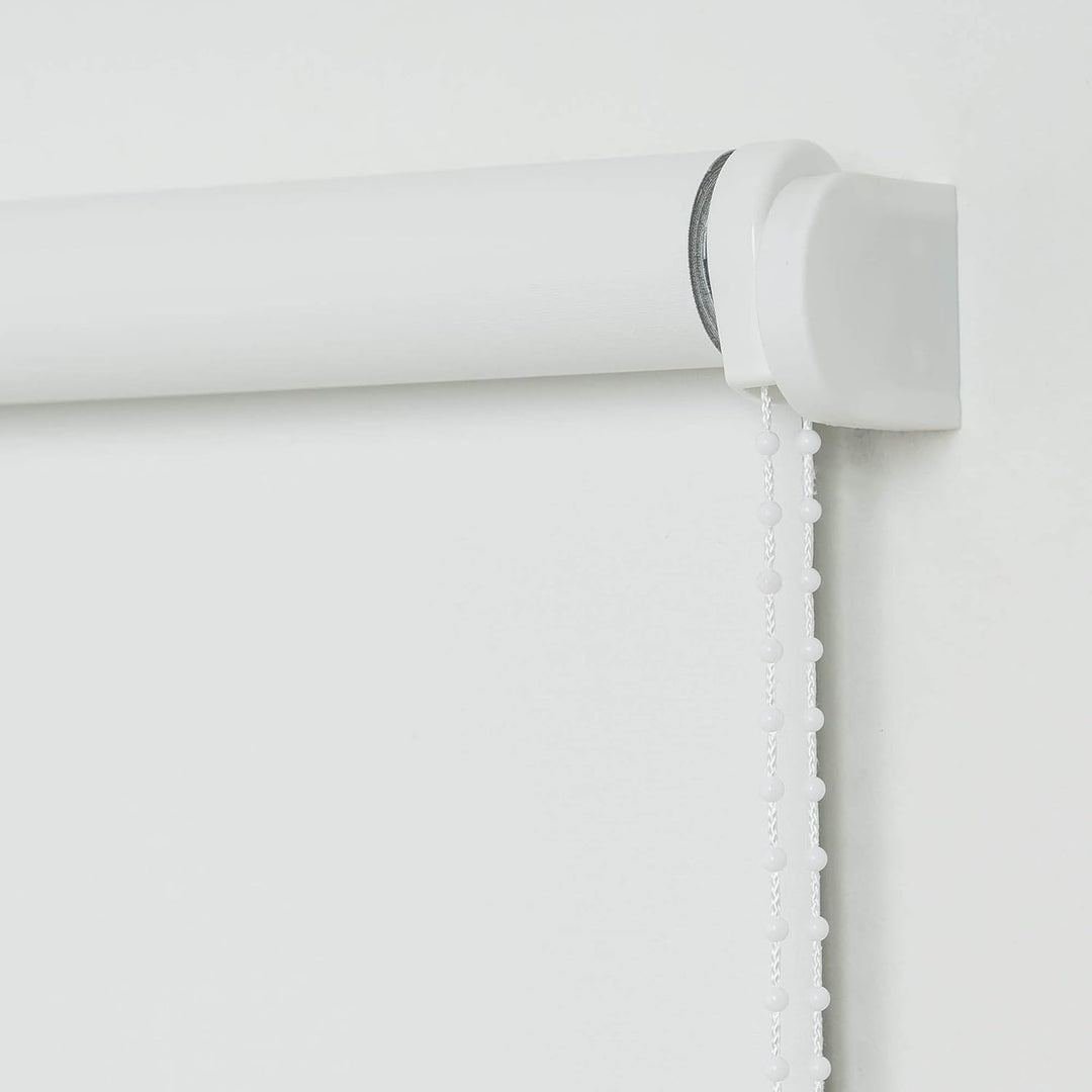 Liedeco® Rollo, Fenster Rollo, Kettenzug-Rollo / 92 x 180 cm (Breite x Höhe), weiss/Verdunkelnd, Abd