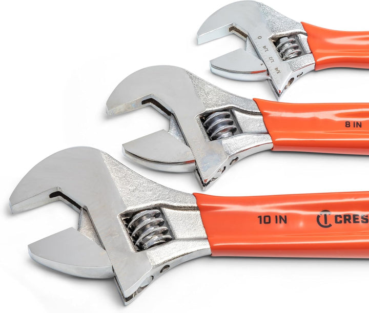 Crescent AC26810CV Schraubenschlüssel-Set, verstellbar, gepolstert, 15,2 cm, 20,3 cm und 25,4 cm, 3-