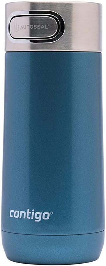 Contigo Luxe Autoseal Thermobecher, Edelstahl-Reisebecher, Isolierflasche, auslaufsicher, Kaffebeche