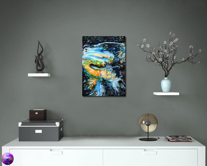 Original Gemälde Abstrakte Malerei - moderne hochglanz Wandbilder - Resin Art Kunst Bild Harz Unikat