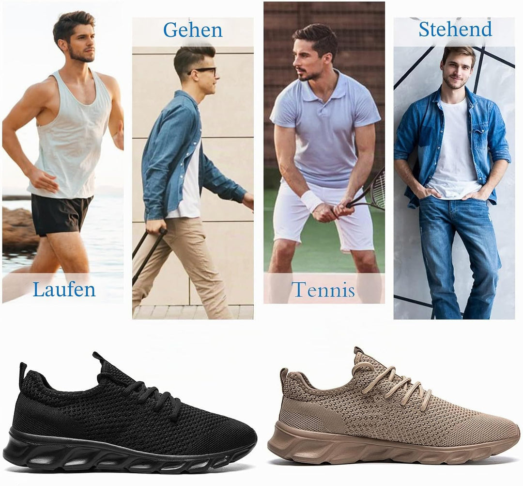 Damyuan Herren Laufschuhe Turnschuhe Sportschuhe Sneaker Running Tennis Schuhe Freizeit Strassenlauf
