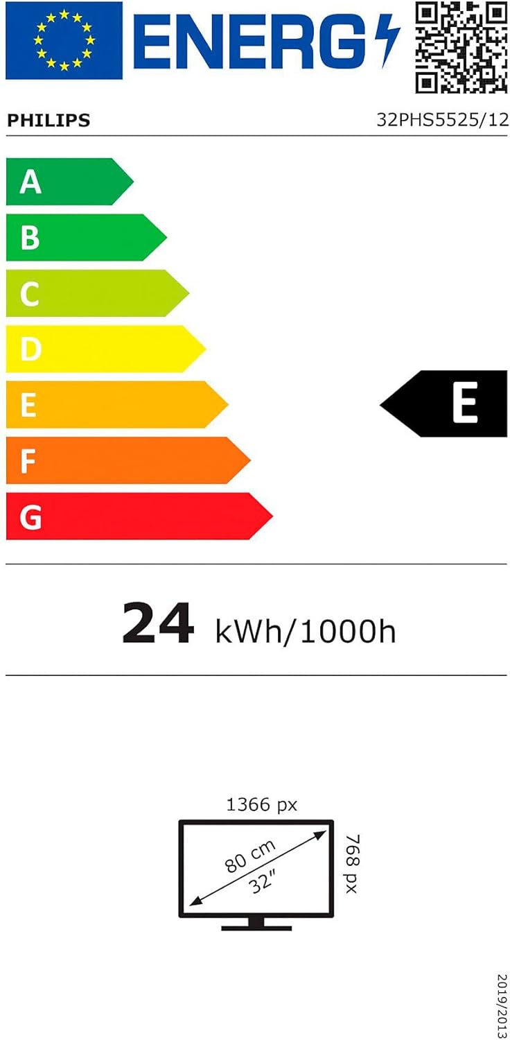 Philips 32PHS5525/12 LED TV (Full HD, Pixel Plus HD, Full Range Speaker, 2 x HDMI, USB) [Energy Clas