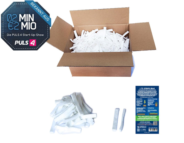 Lite-Soil Wasserspeicher für Pflanzen LITE-Strips Bio5 100% abbaubar/biologisch kompostierbar (10 L)