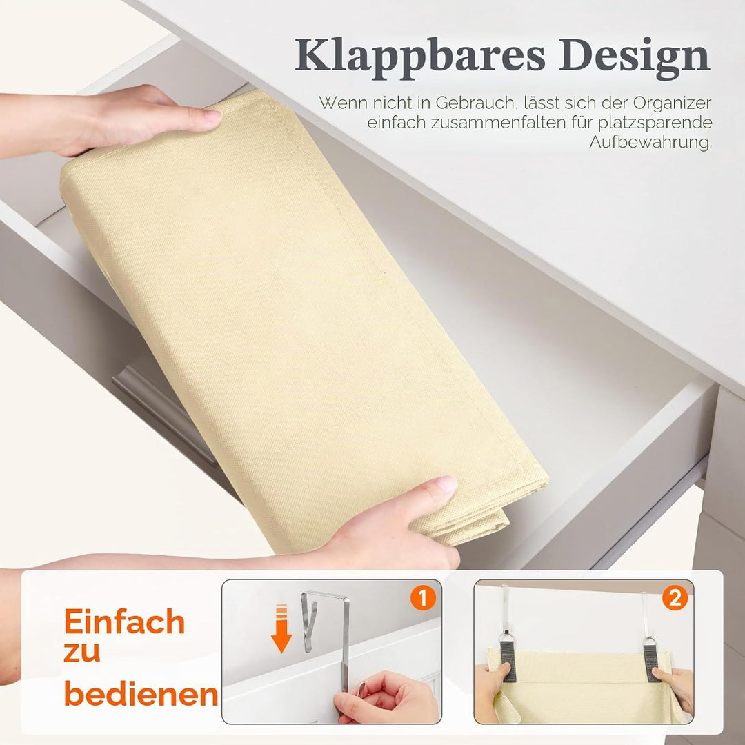 Lifewit 6 Ebene über die Tür Schuh mit 11 grossen tiefen Taschen, 1 Packung Stoff hängende Schuhe Au