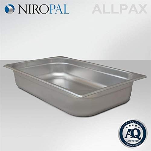 Allpax GN Behälter 1/1 Edelstahl - Höhe 100 mm - lebensmittelechter & hitzebeständiger Gastronormbeh