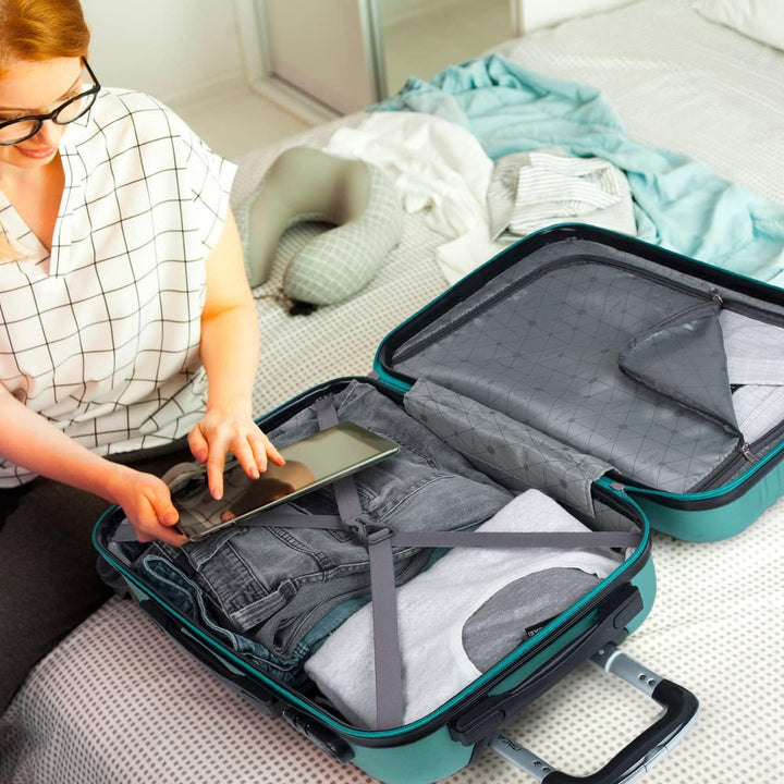 ITACA - Trolley Handgepäck Cabin Trolley Koffer Reisekoffer Hartschalenkoffer mit Zahlenschloss - Ka
