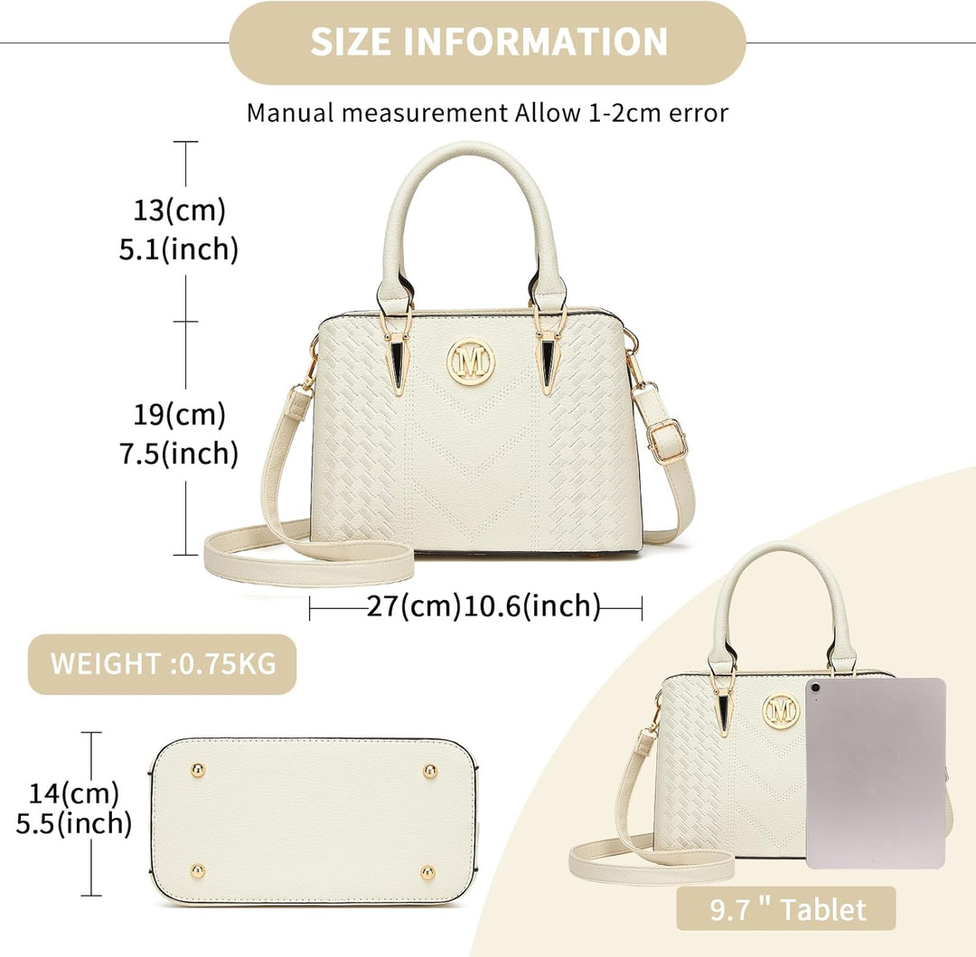 Miss Lulu Handtasche Damen Mittelgross Henkeltasche Elegante Schultertasche Tasche für Damen mit Lyc
