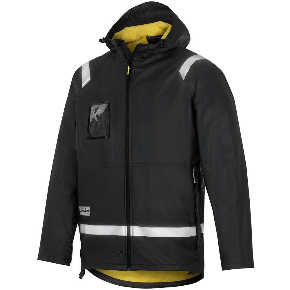 Snickers Regenjacke, PU Schwarz Grösse: XL 7 Schwarz, 7 Schwarz