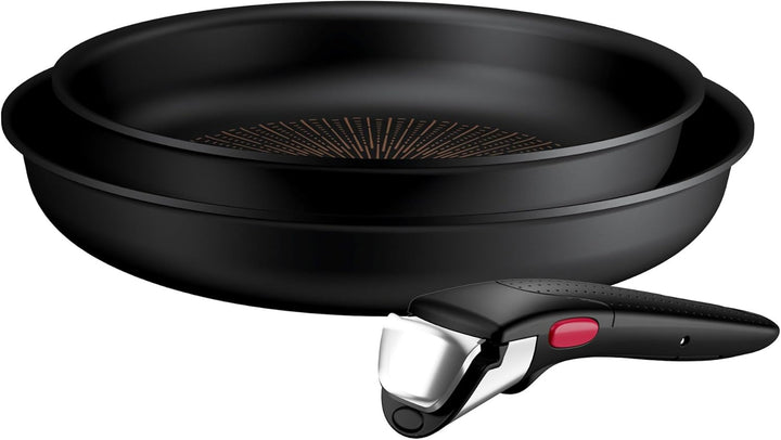 Tefal Ingenio Explore On 3-tlg. Pfannen-Set, Fusion Core Antihaftversiegelung, stapelbar, platzspare