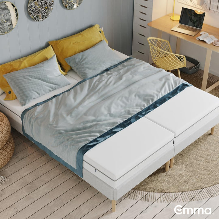 EMMA One Schaum Matratze - 90x200x18 cm, Liegegefühl Medium - ergonomische 7 Zonen Matratze - atmung