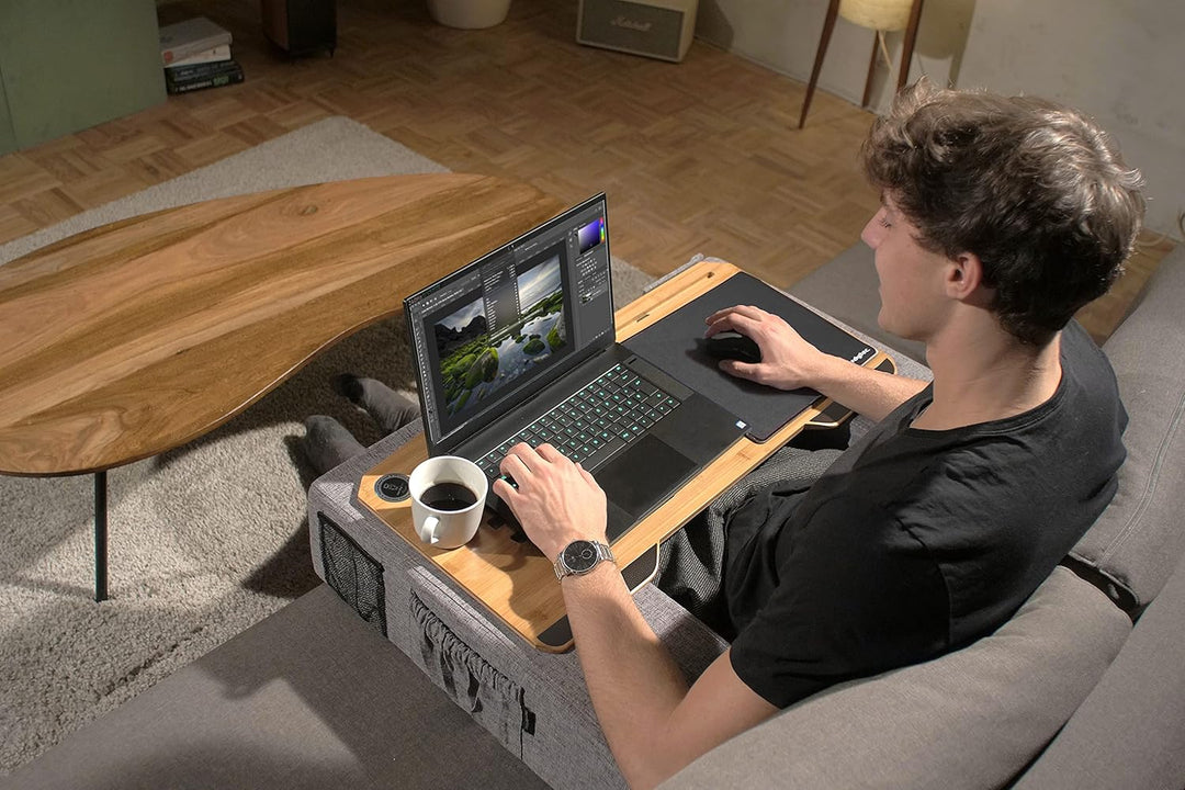 Couchmaster® CYWORX (Ergonomisches Lapdesk für Notebooks oder Wireless Peripherie, inkl. Kissen, gee