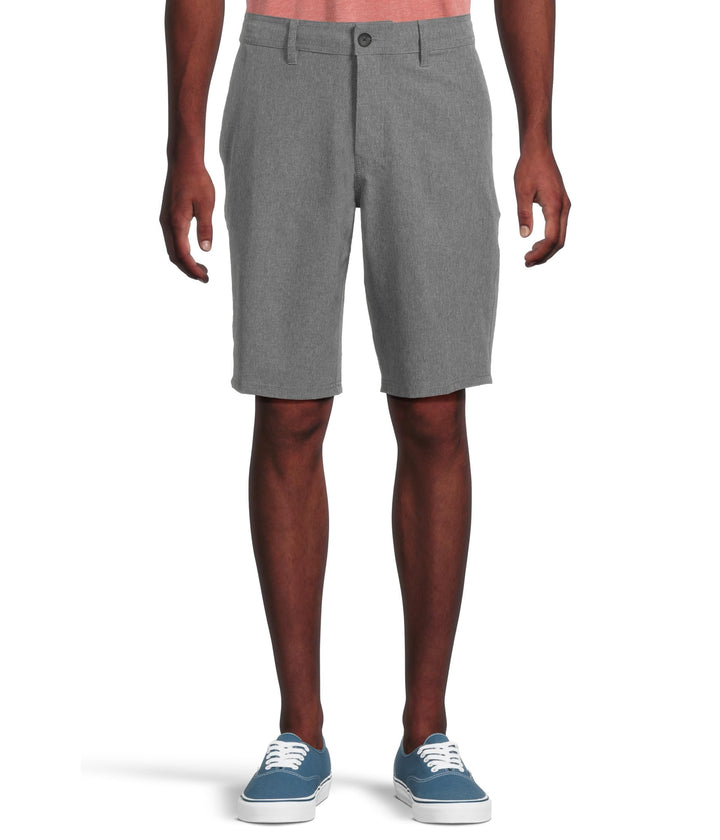 O'Neill Herren Boardshorts Locked Stripe Hybrid Short 28W x 9L Meliert, Grau, 28W x 9L Meliert, Grau