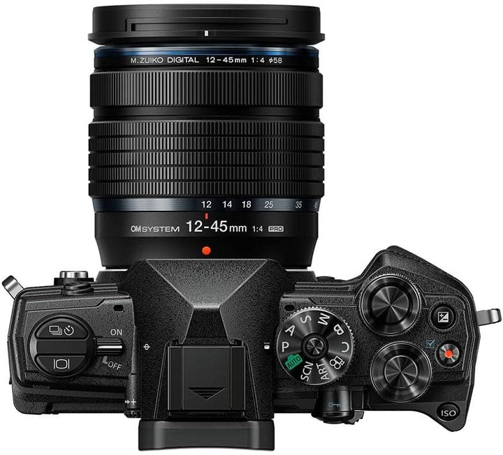 OM SYSTEM OM-5 Micro Four Thirds Systemkamera inkl. M.Zuiko Digital ED 12–45 mm PRO Objektiv, 20 MP