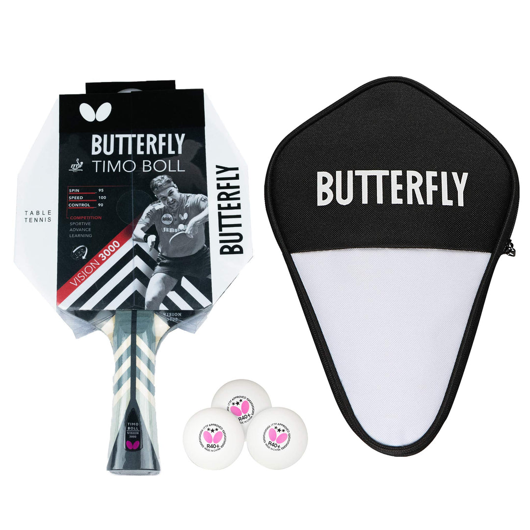 Butterfly® Timo Boll Vision 3000 Tischtennisschläger | Tischtennis Racket Bat TT Profi Wettkampfschl