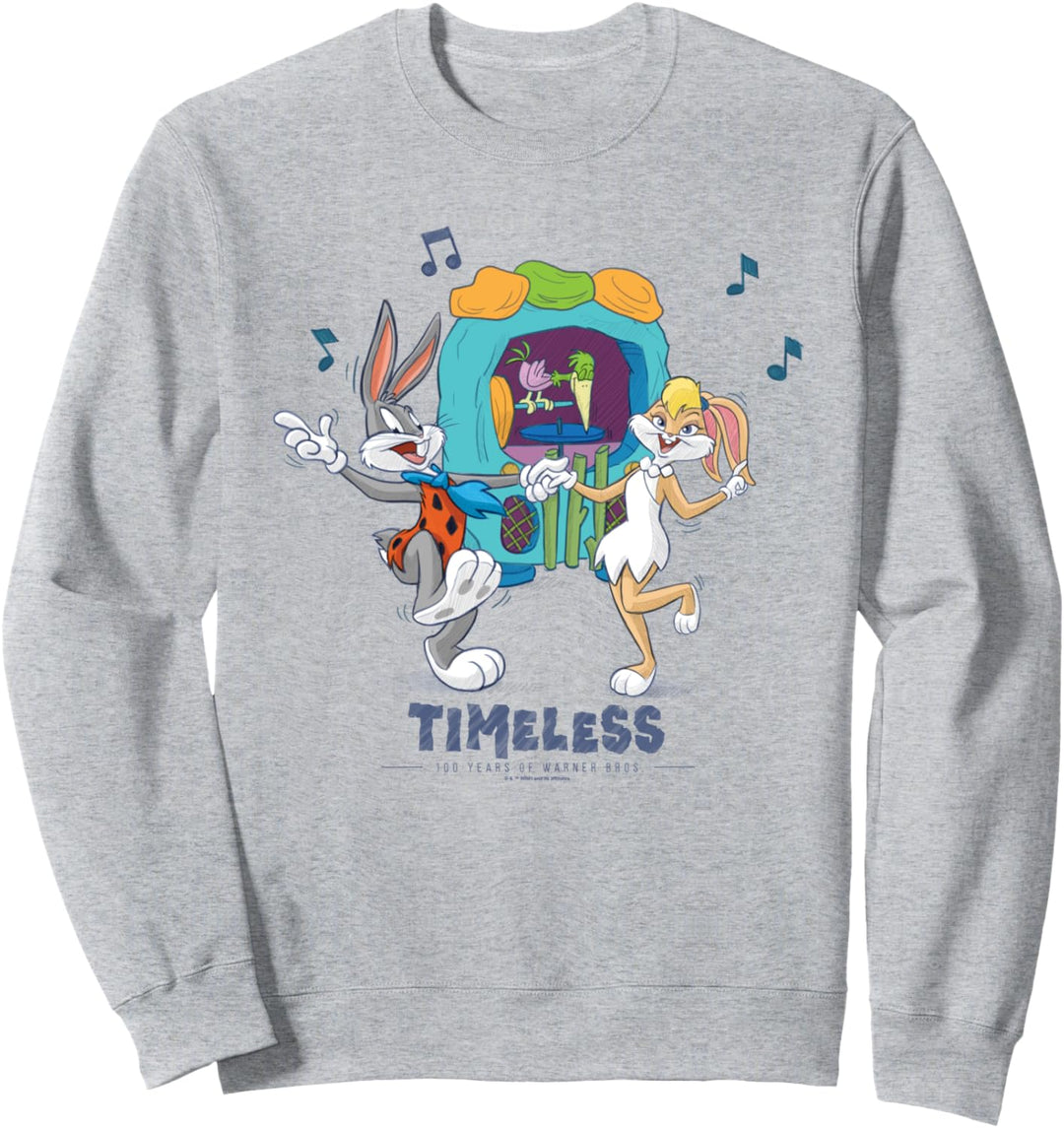 WB 100: Looney Tunes Flintstones Mashup Bugs Bunny & Lola Sweatshirt