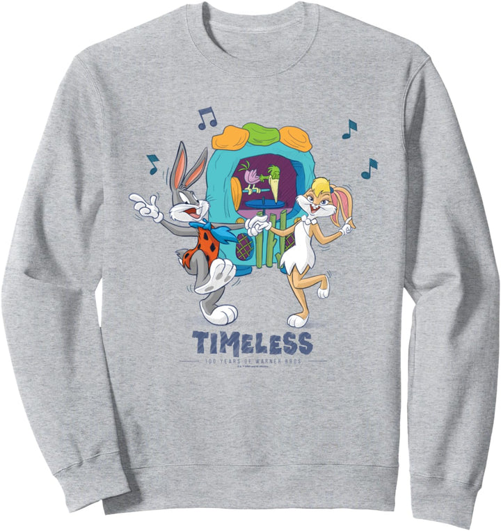 WB 100: Looney Tunes Flintstones Mashup Bugs Bunny & Lola Sweatshirt