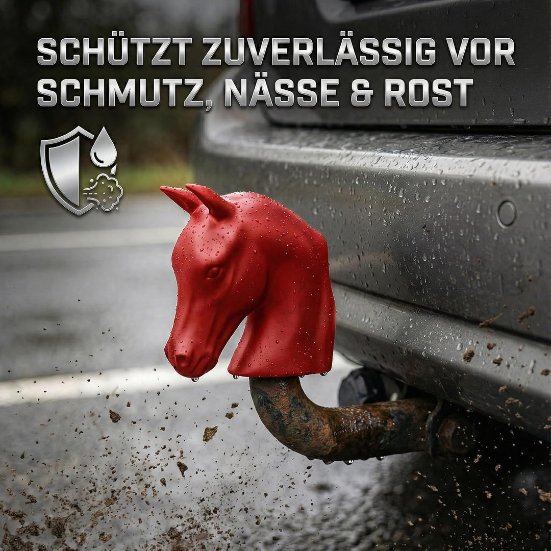 Kugelschutzkappe für Anhängerkupplung - Pferd - Abdeckkappe für Kupplungen - AHK Kappe Lustig Abdeck
