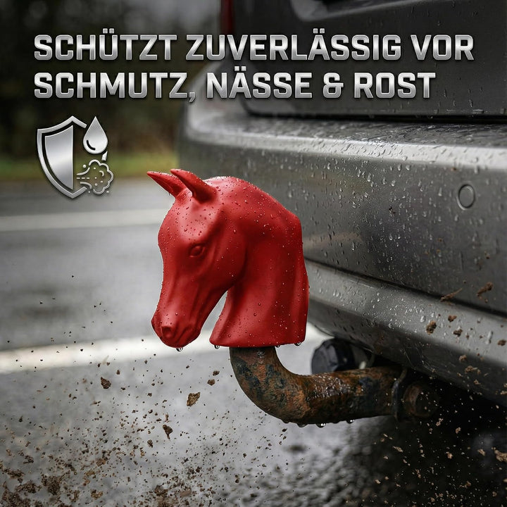 Kugelschutzkappe für Anhängerkupplung - Pferd - Abdeckkappe für Kupplungen - AHK Kappe Lustig Abdeck