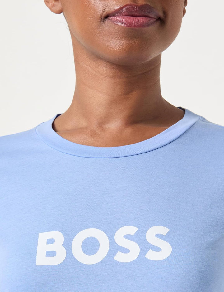 BOSS Damen T-Shirt S Bright Blue436, S Bright Blue436