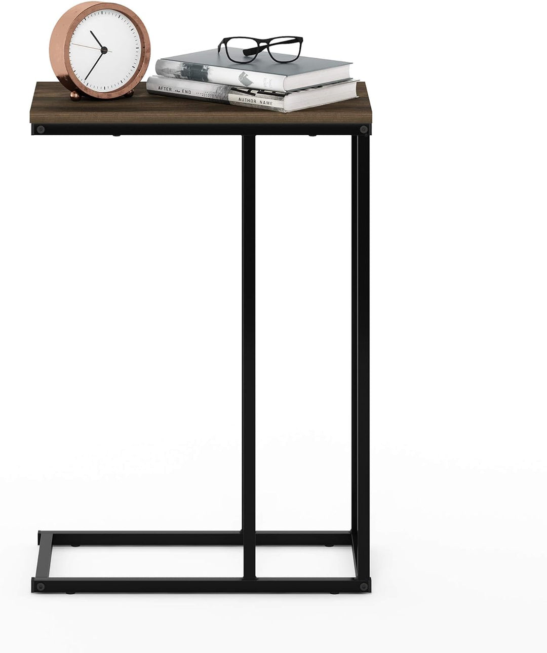 Furinno Camnus Beistelltisch für Sofas, Holz, 24.9 x 45 x 62.9 cm Columbia Walnuss, Columbia Walnuss