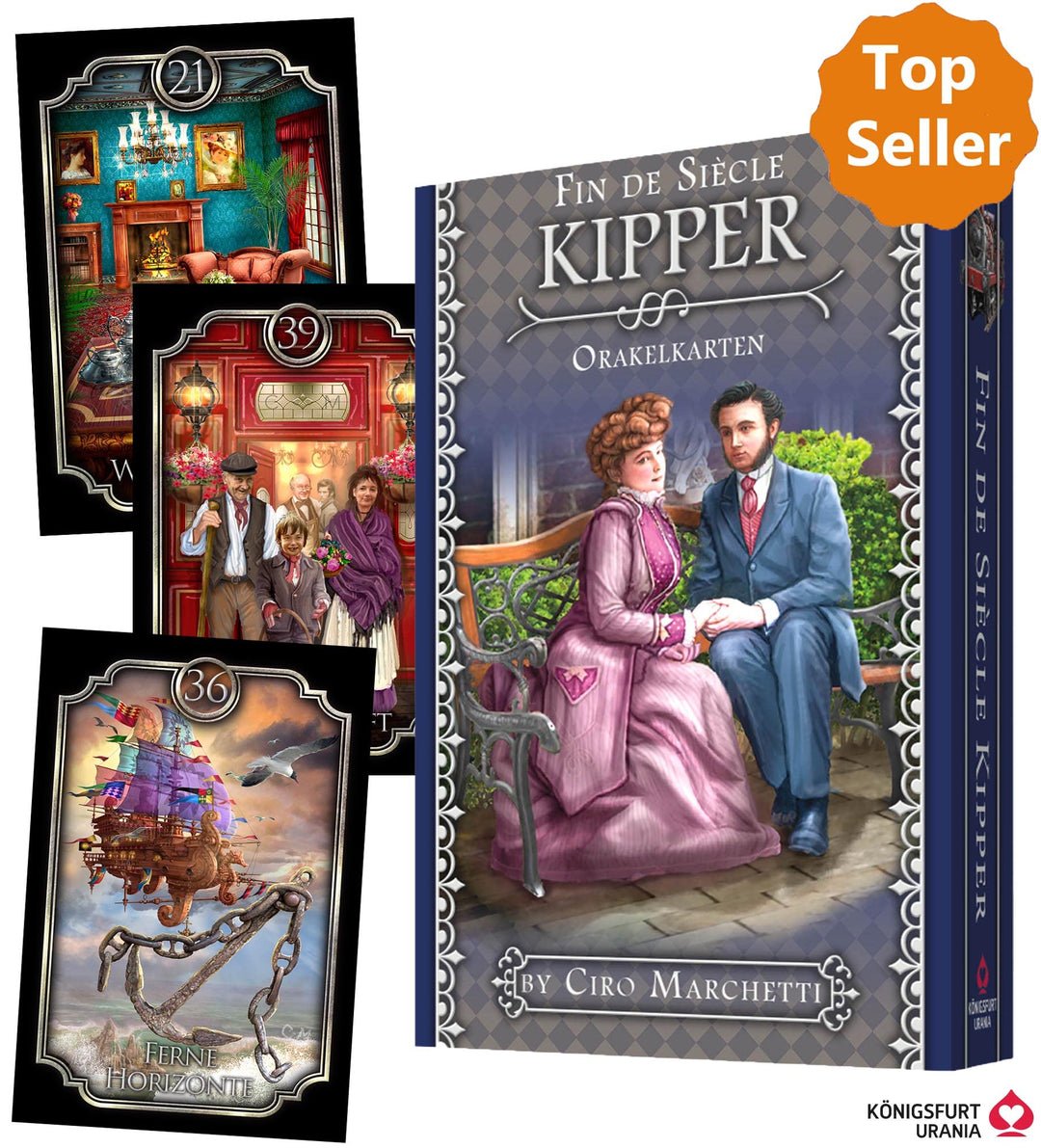 Fin de Siècle: Kipper - Orakelkarten von Ciro Marchetti (Künstler des Bestsellers Gilded Reverie Len