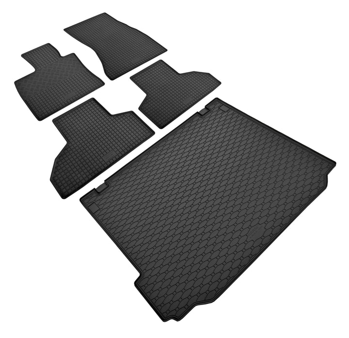 Stylisches Gummi- und Kofferraumwanne Set geeignet für BMW X5 F15 ab 2013 bis 2018 - Schützen und Au