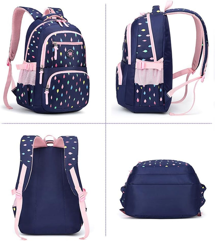 IvyH Rucksack Mädchen Schulrucksack Grosse schulranzen für Mädchen Wasserdicht Kinderrucksack für mä